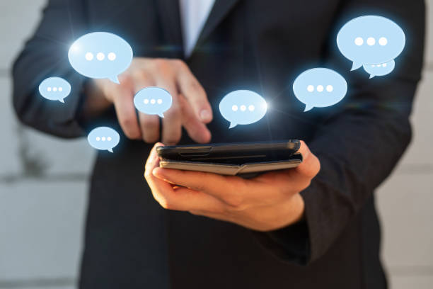 istock A businessman is chatting on a tablet . 1917900292
