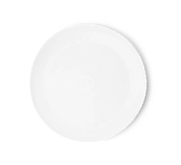 istock One ceramic plate isolated on white, top view. Cooking utensil 1917904197