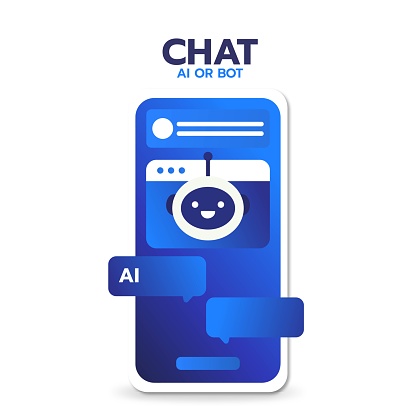 Illustration of a test of talking with AI or a bot