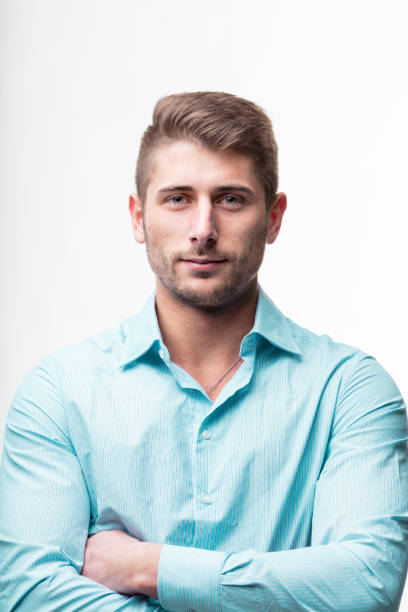 istock Youthful confidence captured in professional headshot pose 1917930556