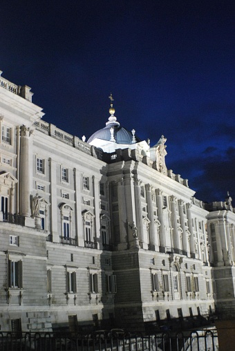 July 7,  2023, Madrid (Spain). The Royal Palace of Madrid (Spanish: Palacio Real de Madrid) is the official residence of the Spanish royal family at the city of Madrid,
