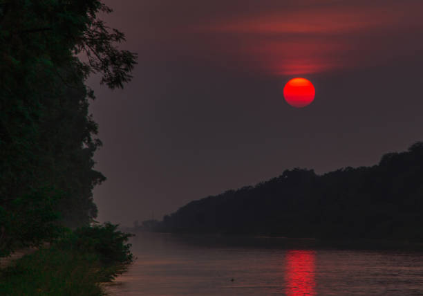 The photo was taken over the canal outside my village during late sunset hours in Punjab, India.