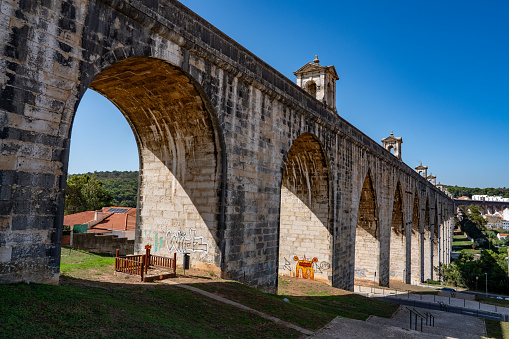 Águas Livres Aqueduct - Aqueduto das Águas Livres, Lisbon, Portugal.