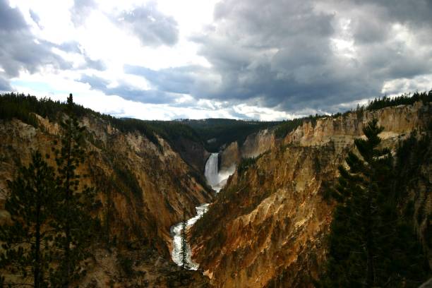 istock Yellowstone Canyon overview of water fall and river 1918056942