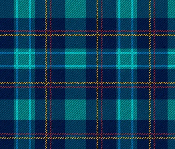 Vector illustration of Tartan or Plaid Pattern