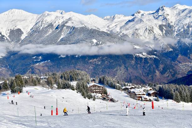 istock Courchevel ski resort by winter 1918114824