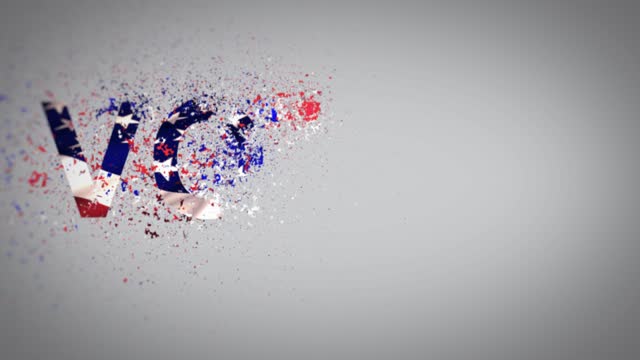 Vote Confetti Explosion Crumble 4K Loop