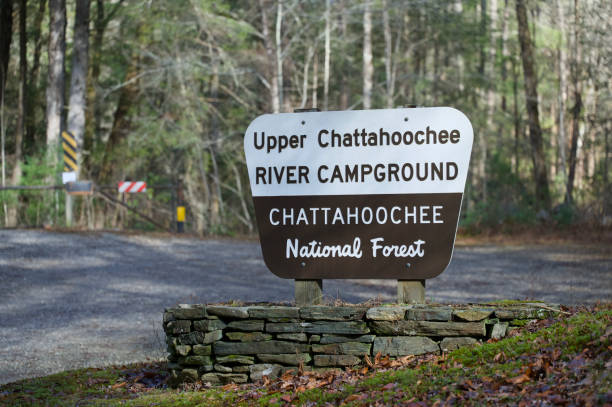 istock Upper Chattahoochee River Campground National Forest sign 1918252025