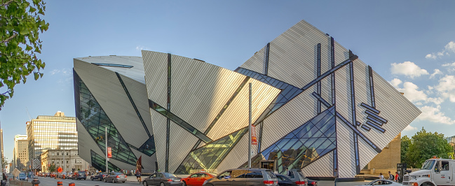 Toronto, Canada - July 1st, 2023: Nathan Phillips Square is a bustling public square located in the heart of downtown Toronto. It serves as the city's main gathering place and a focal point for civic events, celebrations, and cultural activities.