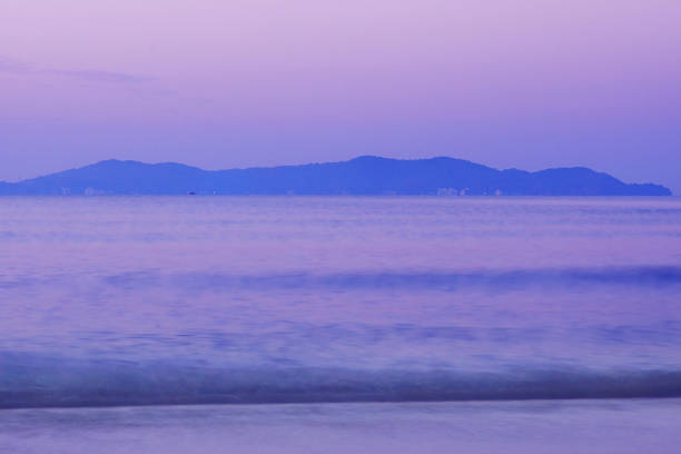 landscape view of beautiful sunrise over the sea