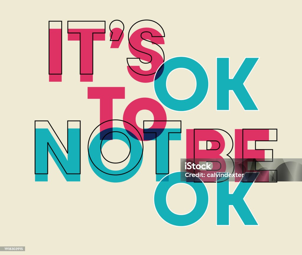 Postive Text Message Positive Text Message Design Stock Illustration - Download Image Now ...