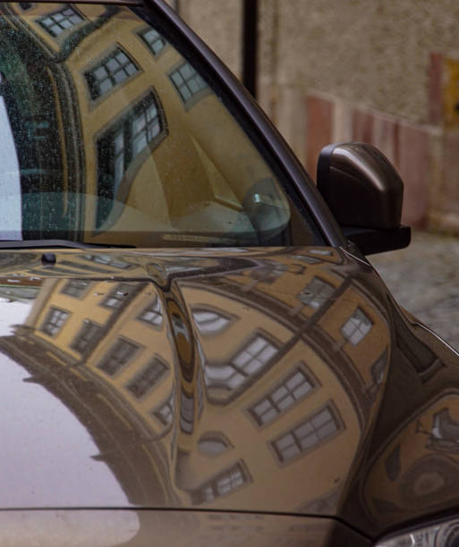 istock Reflection on a car outdoors 1918354544
