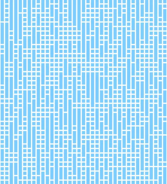 Vector illustration of blue random tiles