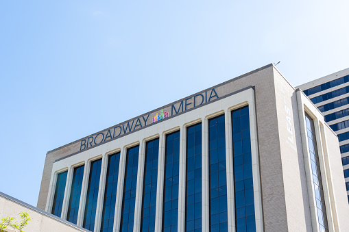 Broadway Media headquarters in Salt Lake City, Utah, USA, May 15, 2023. Broadway Media is a radio and digital media company.
