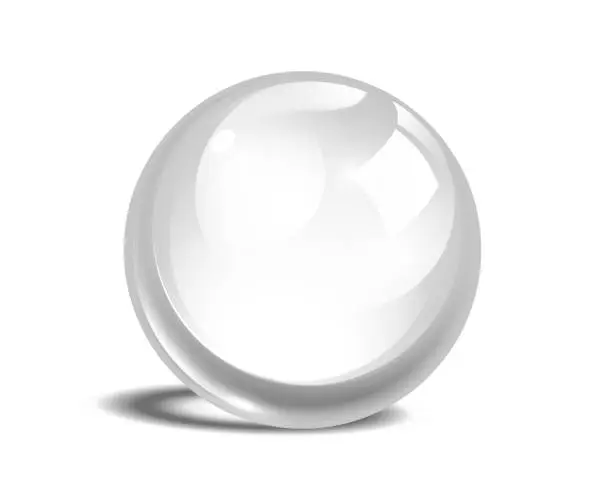 Vector illustration of glass ball