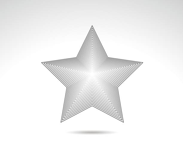 star logo. star lined icon, sign, symbol, flat design, button, web. vector - illustration eps 10. - 16733 stock illustrations