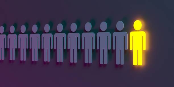 istock Stand out from the crowd. Unique person. Different winner 1918700252