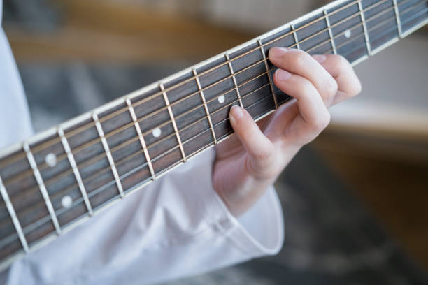 istock Hand is playing the acoustic guitar, close up 1918708721