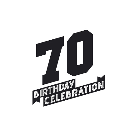 70 Birthday Celebration greetings card,  70th years birthday