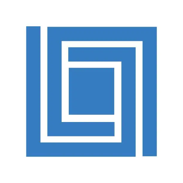 Vector illustration of square logo icon vector