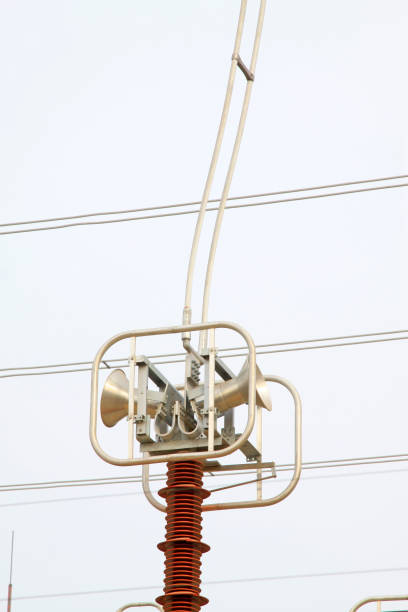 istock Electric power equipment in a substation 1918805249