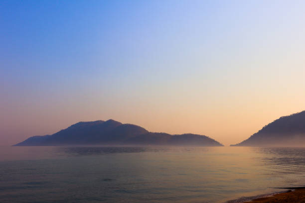 Domwe Island at Dusk in Lake Malawi