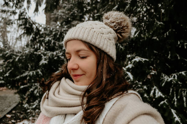 istock young woman in winter. 1918854592