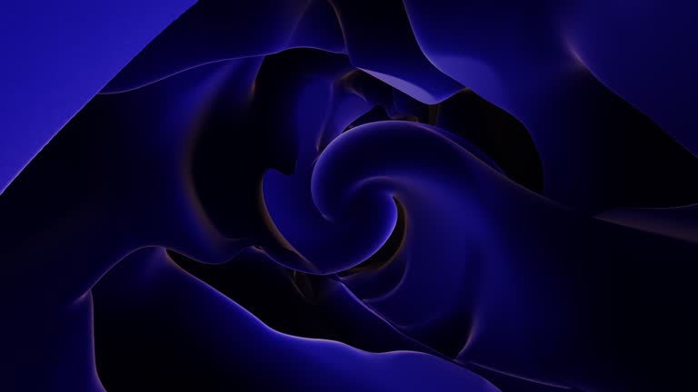 Abstract blue swirl and twist background