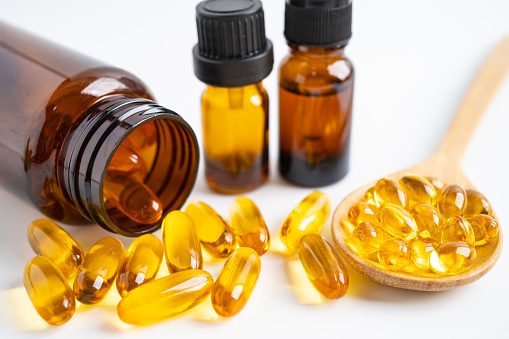 Fish oil vitamin with EPA and DHA,Alternative medicine herbal organic capsule with vitamin E omega 3.