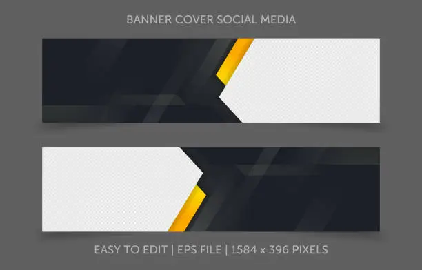 Vector illustration of Banner Cover Template Design