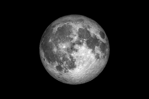 photograph of the moon
