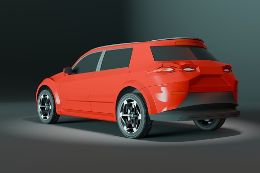 3D illustration of concept car\n\nThis image doesn`t contain any visible trademarked products, corporate identity, logos, or copyrighted elements.\nI am author of design of this car.\nI am author of 3d model of this car