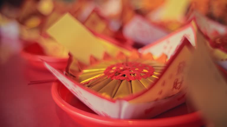 Chinese Ceremony , Silver and gold paper