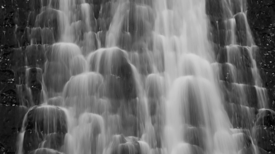 Wall of the water. Waterfall background.