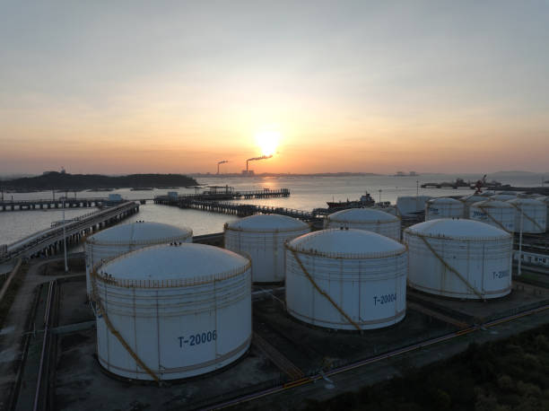 istock Energy storage warehouse in waterside areas 1918978615
