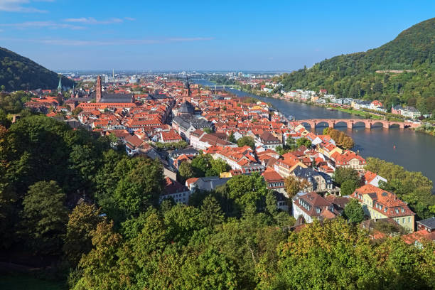 istock High angle view over the Heidelberg Old Town, Germany 1918982402