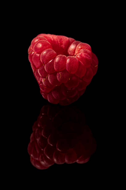Macro Background Abstract Nature Theme: \nextreme close up of raspberries