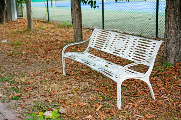 Old chair in public park