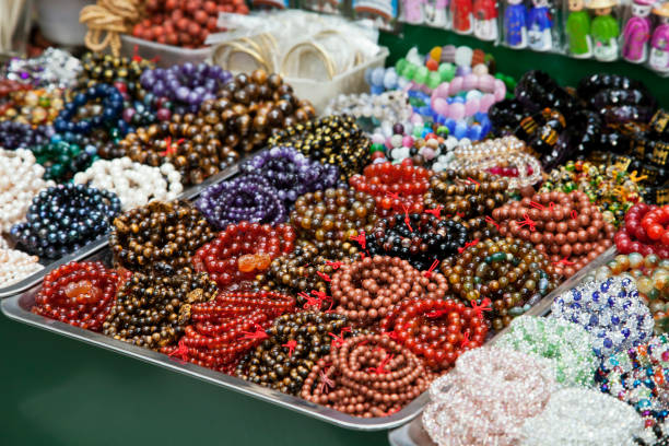 istock Various beads and bracelets at a Vietnamese market 1919146205