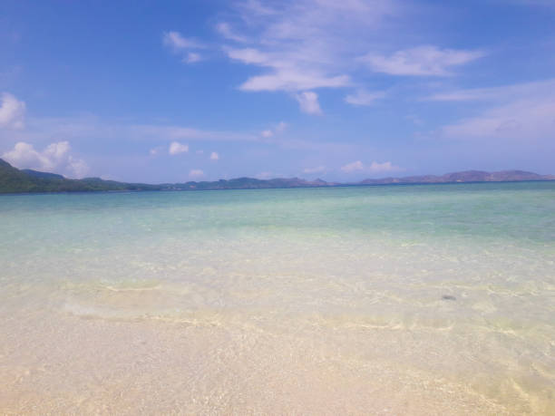 istock The white sand beach is very amazing 1919151223