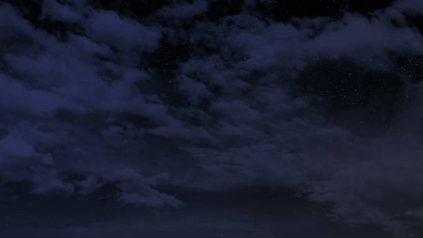 istock Day to night timelapse with moving clouds 1919185485