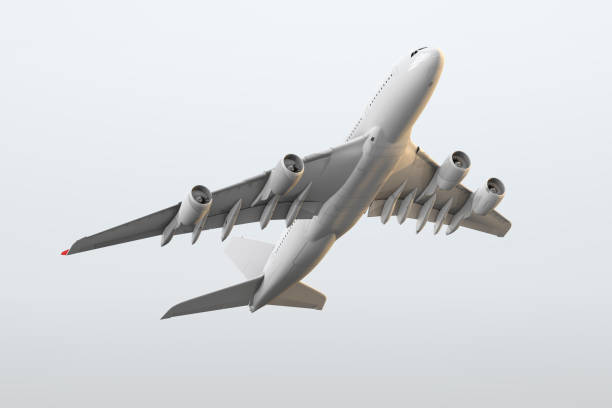 istock air plane take off a 3D travel vehicle 1919207533
