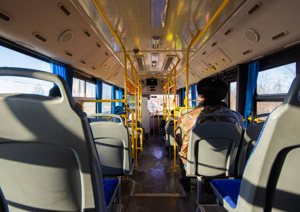 istock view from inside a city public transport bus at sunset 1919212849