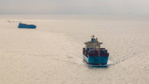 istock logistic cargo container ship sailing in sea to import export goods and distributing products to dealer and consumers across worldwide, aerial front view 1919215637
