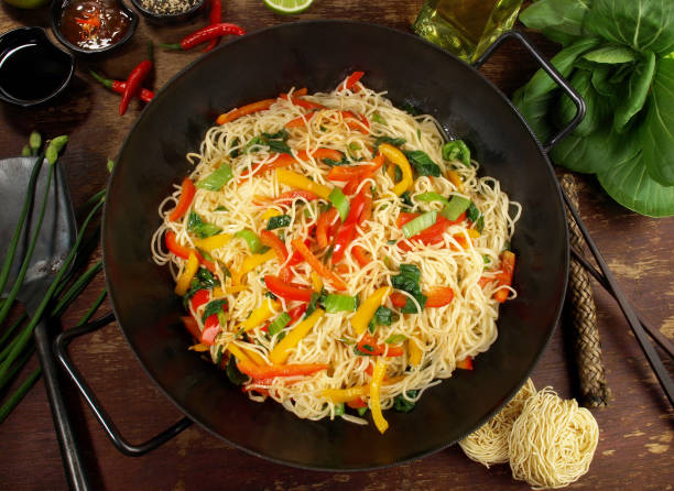 istock Vegetarian Wok with Noodles 1919217204
