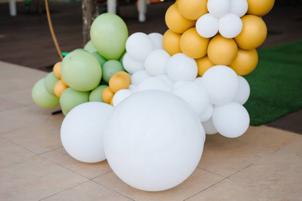 istock Close up of arch decor.Balloons 1919218795