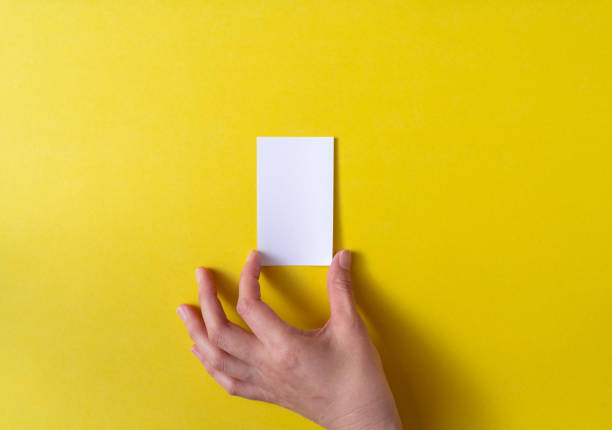 istock Hand of person holding blank card 1919219330