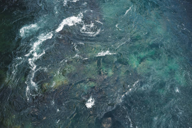 istock Azure bubbling stream of a mountain river, shot from above 1919263221