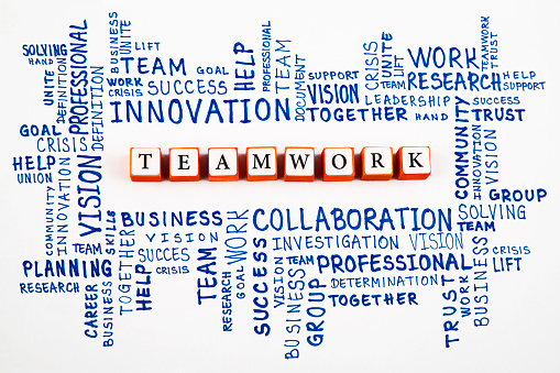 Teamwork concept word cloud