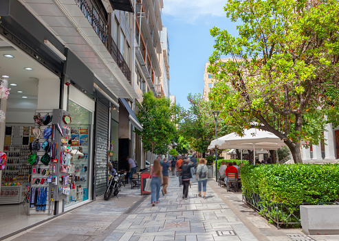 Street view of Athens, Greece